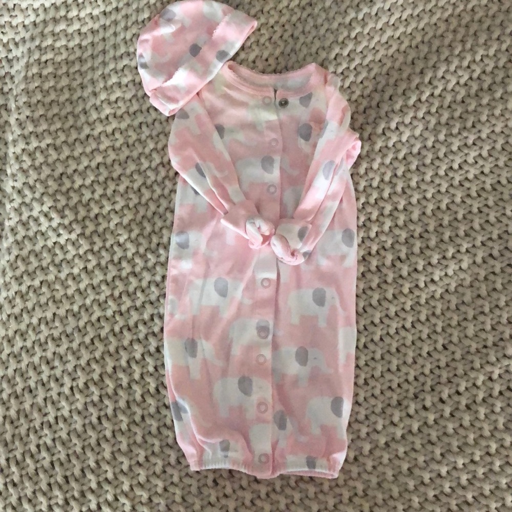 Convertible pajamas with matching hat